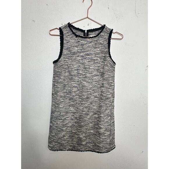 LOFT Multicolored Tweed Style Sleeveless Color Shift Crewneck Dress size XSP - Picture 3 of 9